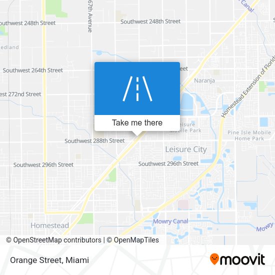 Mapa de Orange Street
