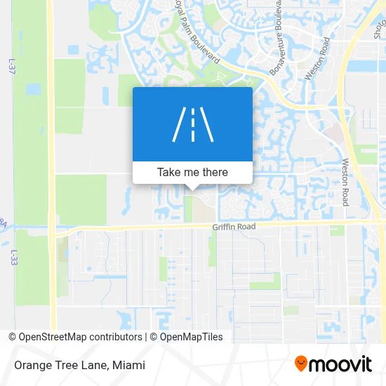 Orange Tree Lane map