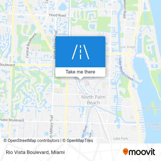 Rio Vista Boulevard map