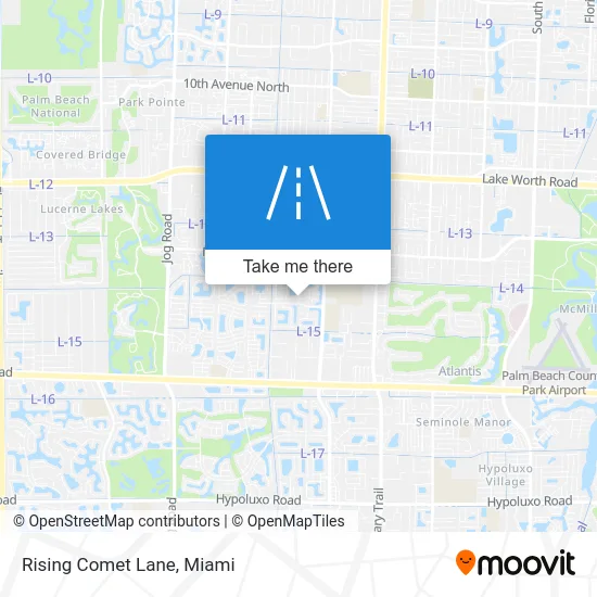 Rising Comet Lane map
