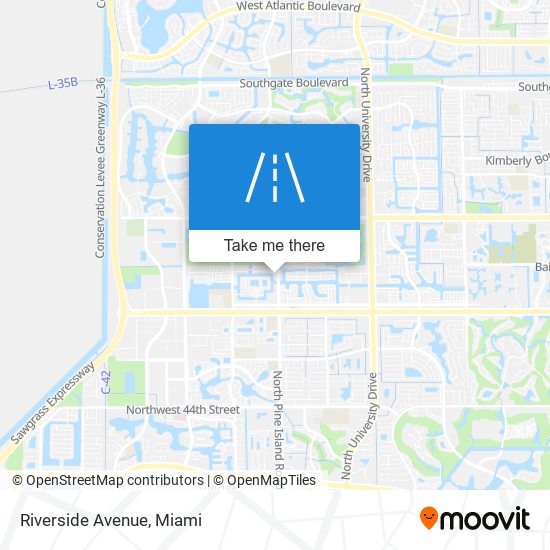 Riverside Avenue map