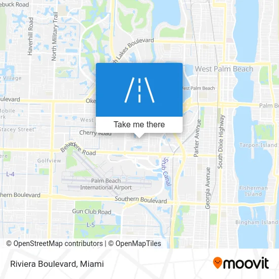 Riviera Boulevard map