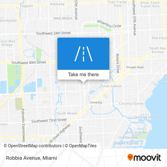 Robbia Avenue map