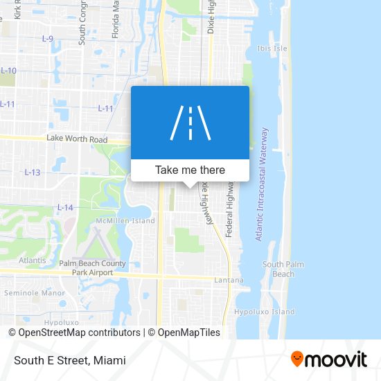 Mapa de South E Street
