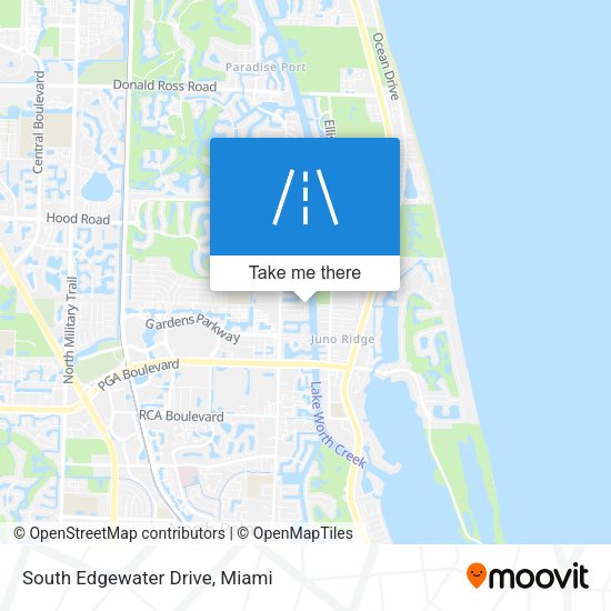Mapa de South Edgewater Drive