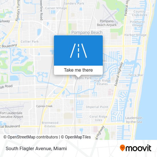 Mapa de South Flagler Avenue