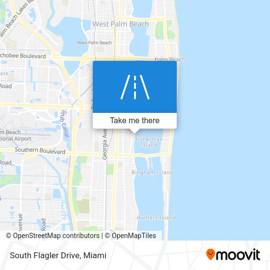Mapa de South Flagler Drive