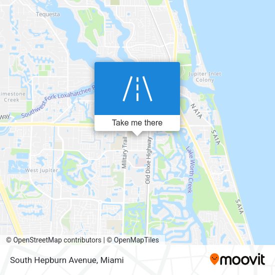 Mapa de South Hepburn Avenue