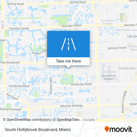 South Hollybrook Boulevard map
