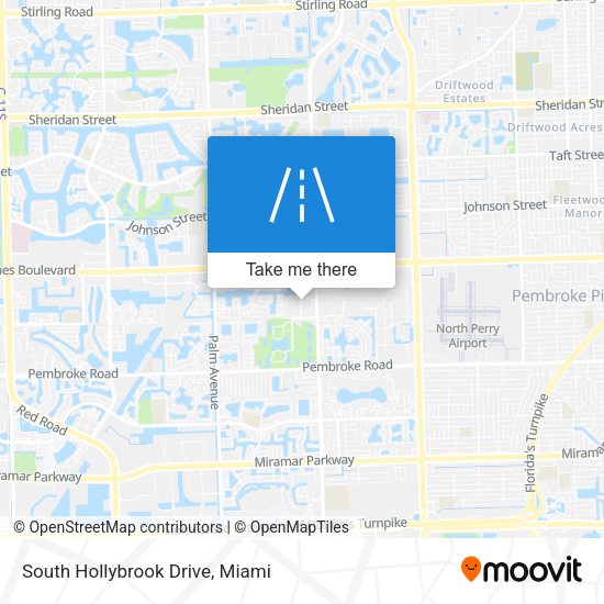 South Hollybrook Drive map