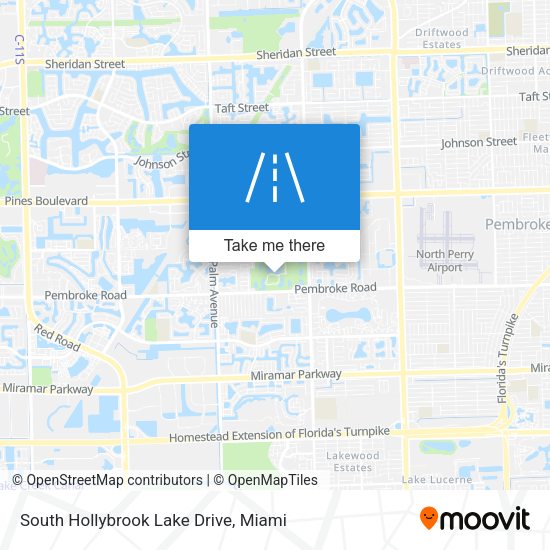Mapa de South Hollybrook Lake Drive
