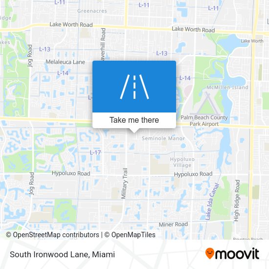 Mapa de South Ironwood Lane