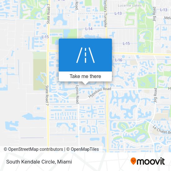 Mapa de South Kendale Circle