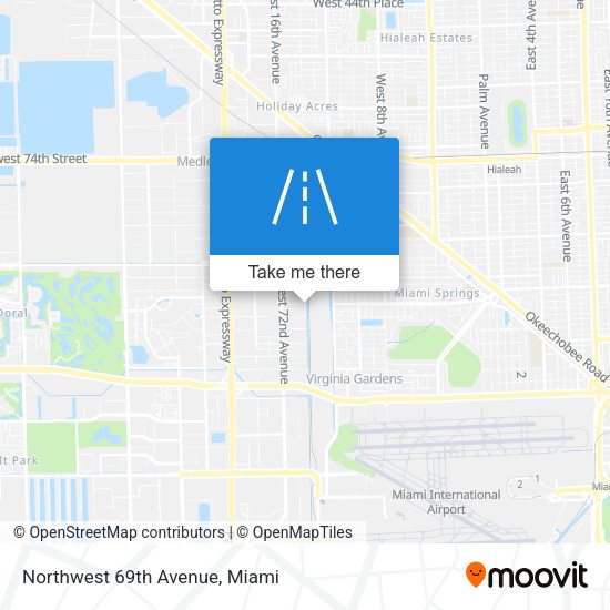 Northwest 69th Avenue map