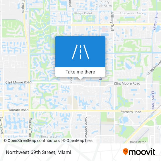 Northwest 69th Street map