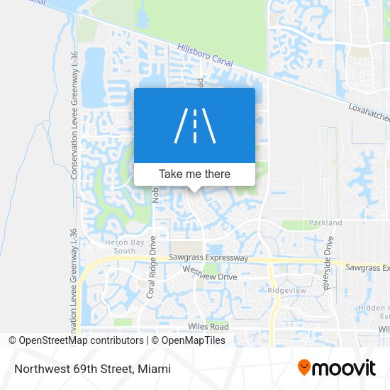 Northwest 69th Street map