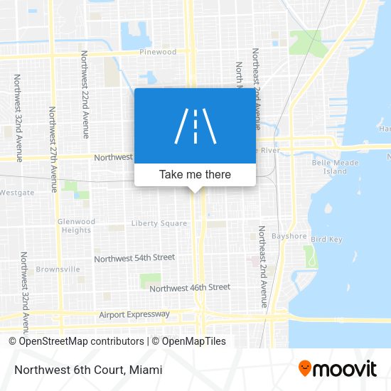 Mapa de Northwest 6th Court