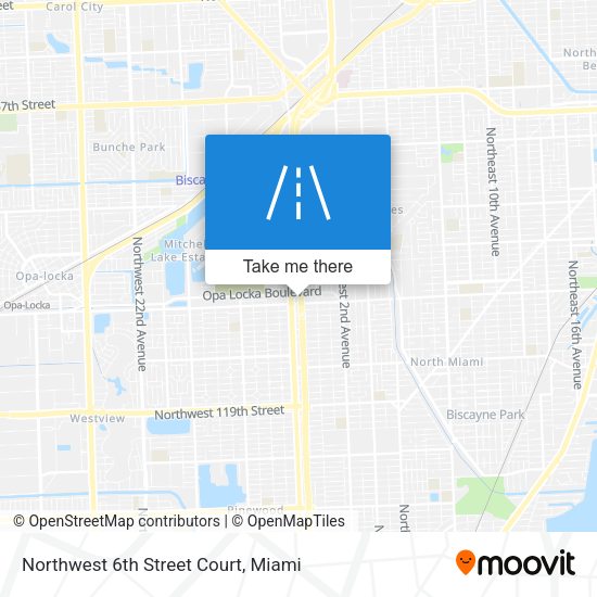 Mapa de Northwest 6th Street Court