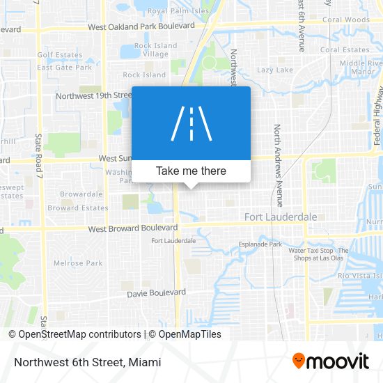 Mapa de Northwest 6th Street