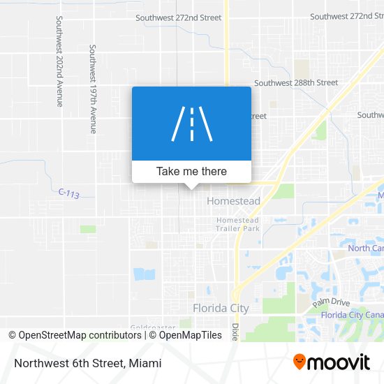 Mapa de Northwest 6th Street