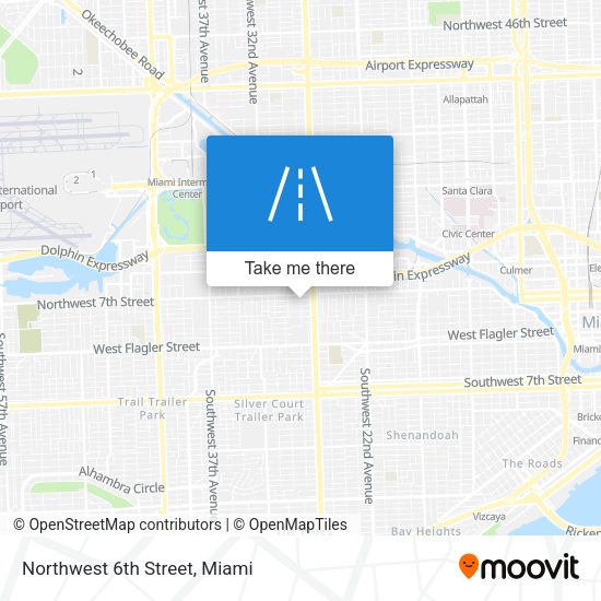 Mapa de Northwest 6th Street