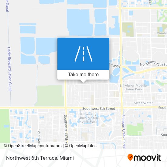 Northwest 6th Terrace map