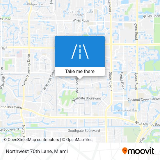 Mapa de Northwest 70th Lane