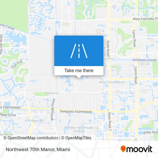 Mapa de Northwest 70th Manor