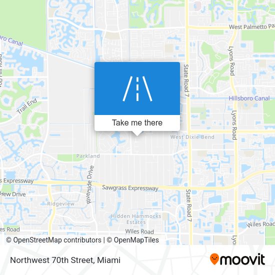 Mapa de Northwest 70th Street