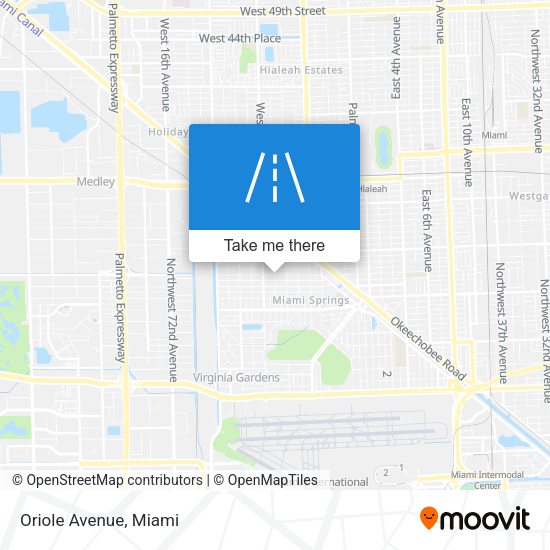 Mapa de Oriole Avenue