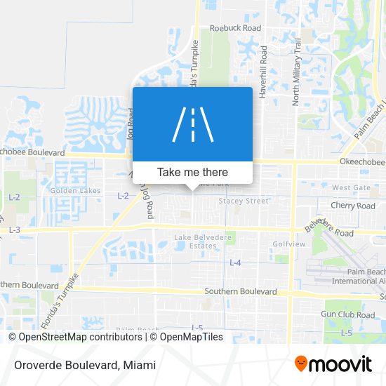 Mapa de Oroverde Boulevard