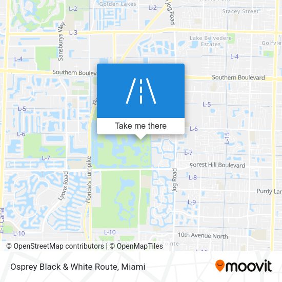 Osprey Black & White Route map