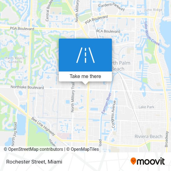 Mapa de Rochester Street