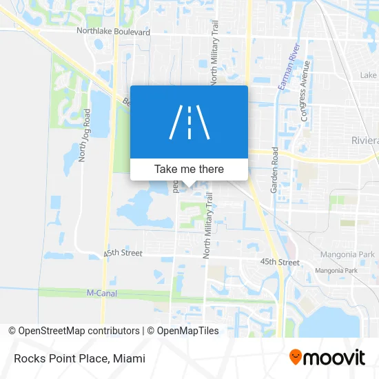 Rocks Point Place map