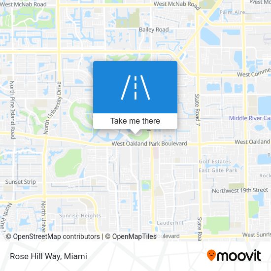 Mapa de Rose Hill Way