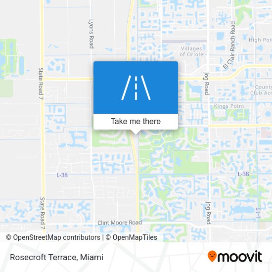 Rosecroft Terrace map