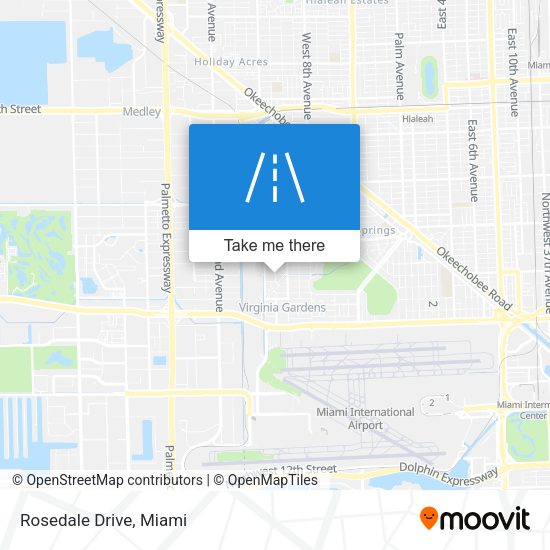 Mapa de Rosedale Drive