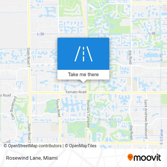 Rosewind Lane map