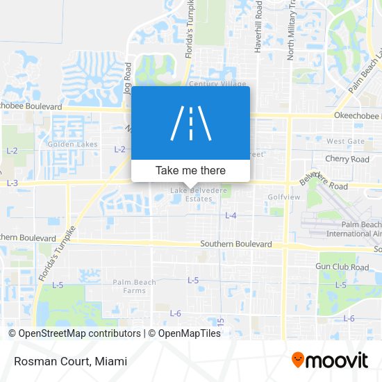 Rosman Court map