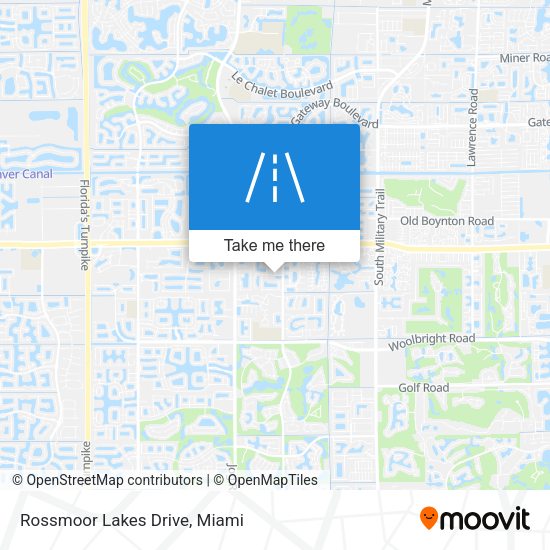 Rossmoor Lakes Drive map