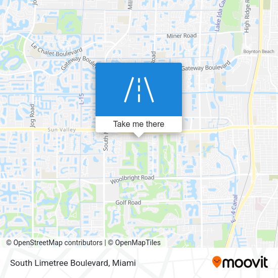 South Limetree Boulevard map