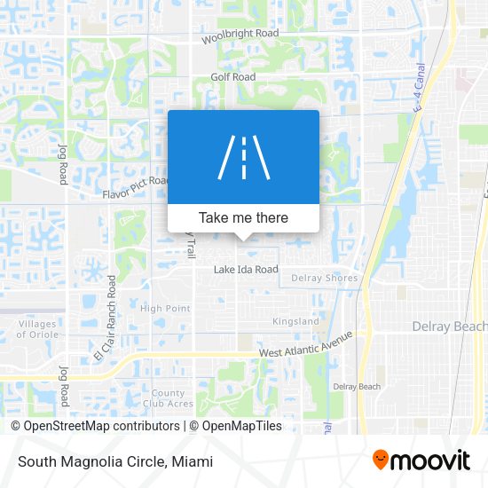 South Magnolia Circle map