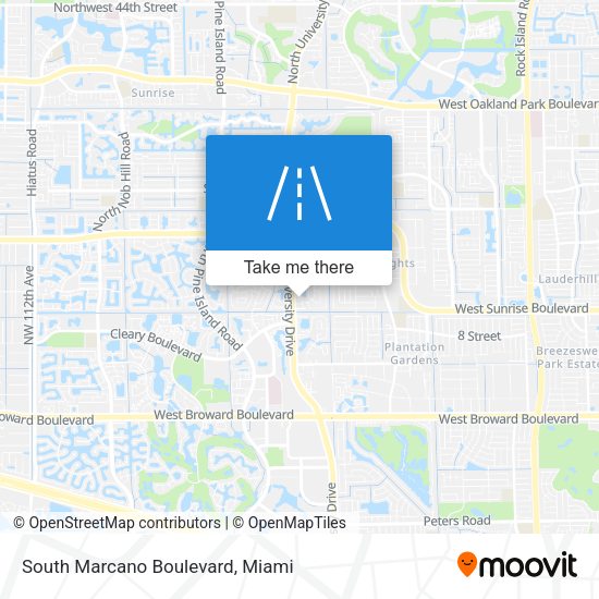 South Marcano Boulevard map