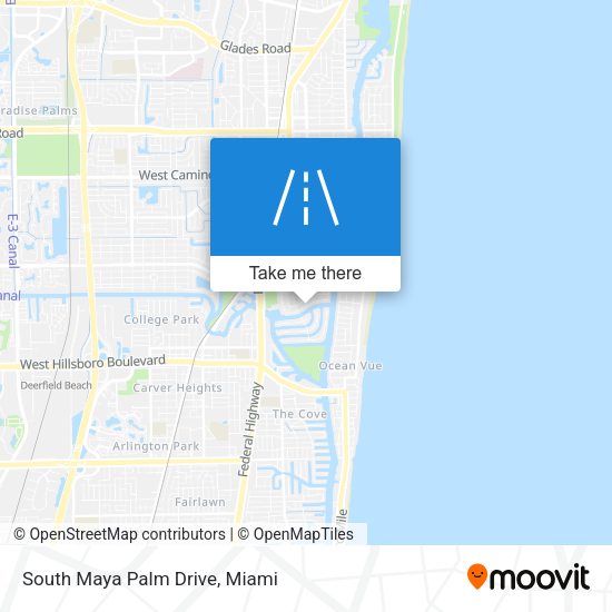 South Maya Palm Drive map