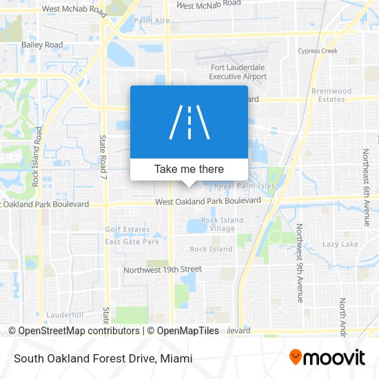 Mapa de South Oakland Forest Drive