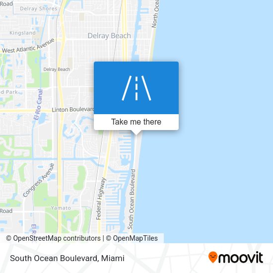 South Ocean Boulevard map