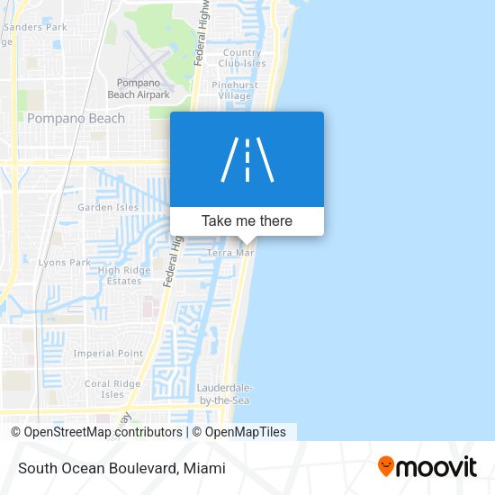 South Ocean Boulevard map