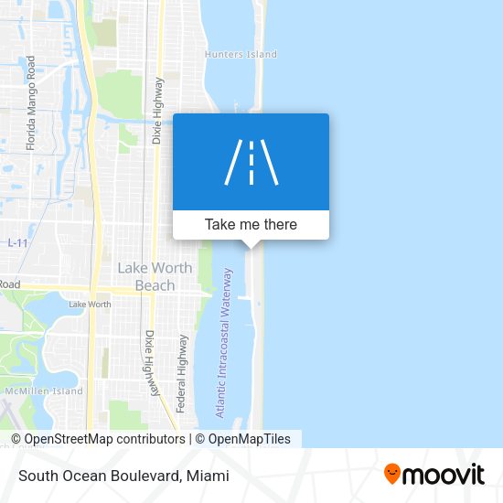 South Ocean Boulevard map