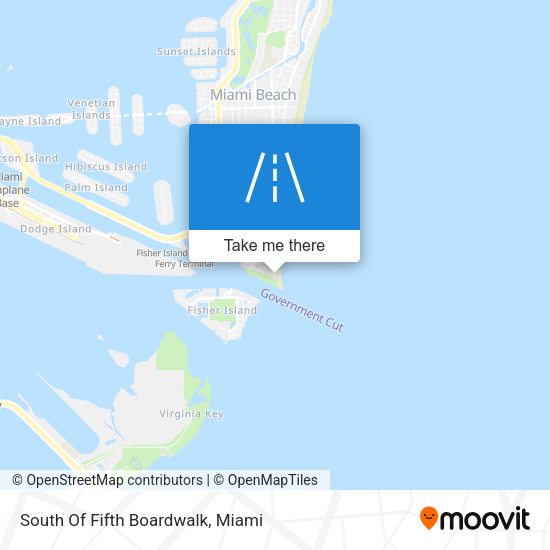 South Of Fifth Boardwalk map