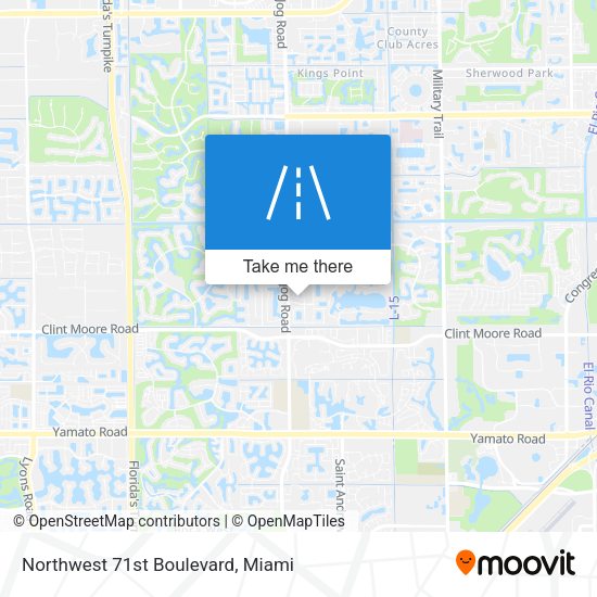 Mapa de Northwest 71st Boulevard